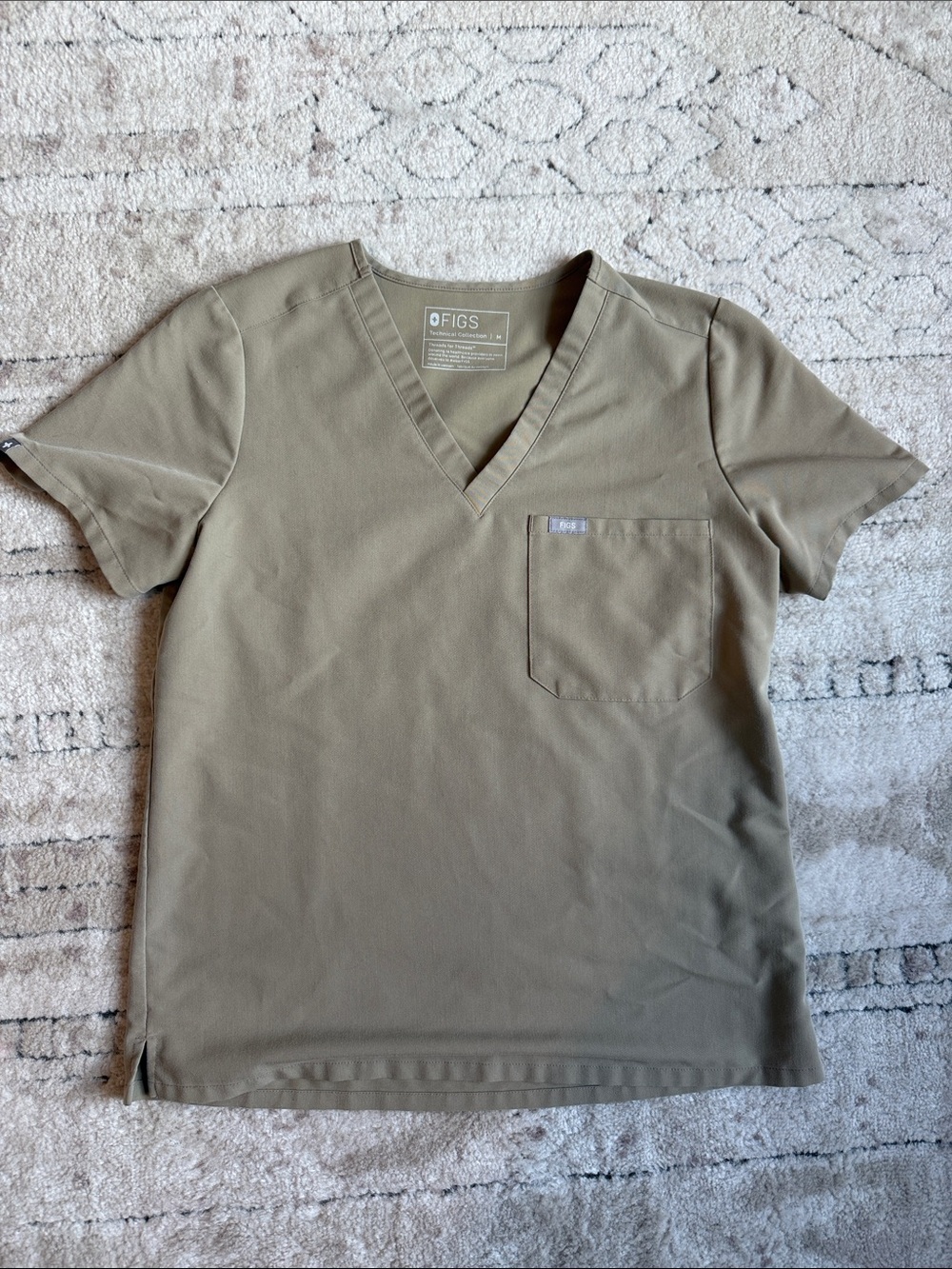 Figs Latte Catarina Scrub Top and Yola Yoga Pant in Tall